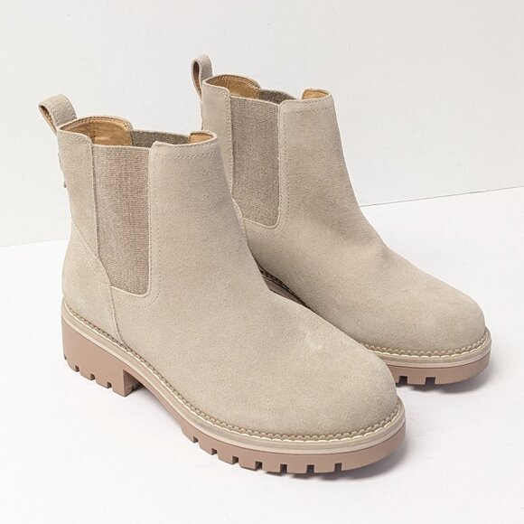 Crown Vintage Karina Chelsea Boots, Taupe, Women's 8 Wide - Picture 1 of 7